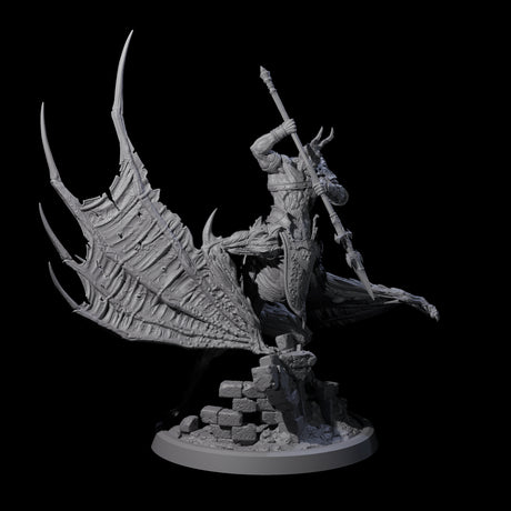 Swinging Bat-Like Cambion C Miniature for Dungeons and Dragons, Pathfinder or other TTRPGs
