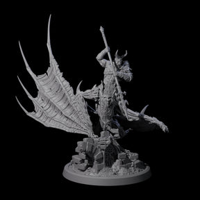 Swinging Bat-Like Cambion C Miniature for Dungeons and Dragons, Pathfinder or other TTRPGs