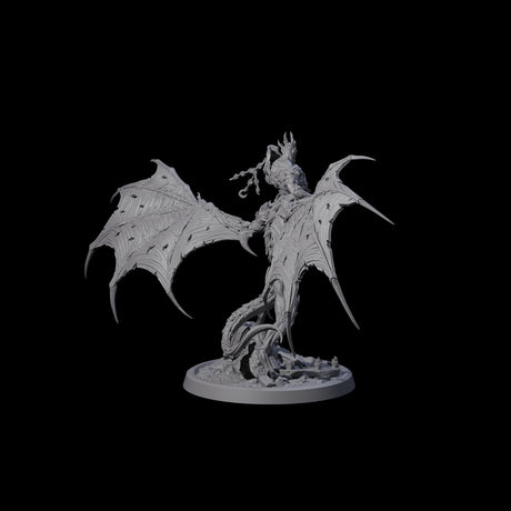 Swinging Bat-Like Cambion D Miniature for Dungeons and Dragons, Pathfinder or other TTRPGs