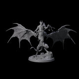Swinging Bat-Like Cambion D Miniature for Dungeons and Dragons, Pathfinder or other TTRPGs