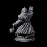 Swinging Death Cleric Miniature for Dungeons and Dragons, Pathfinder or other TTRPGs