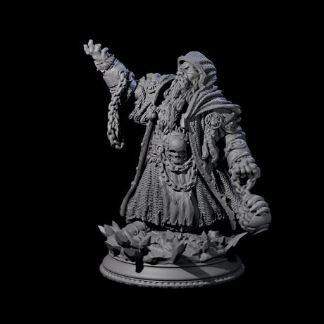 Swinging Death Cleric Miniature for Dungeons and Dragons, Pathfinder or other TTRPGs