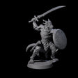 Swinging Dragonborn Flameblade A Miniature for Dungeons and Dragons, Pathfinder or other TTRPGs