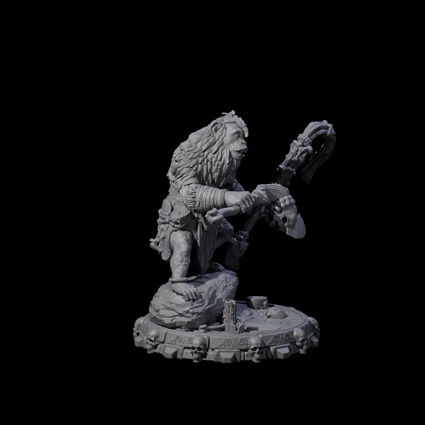 Swinging Hadozee B Miniature for Dungeons and Dragons, Pathfinder or other TTRPGs