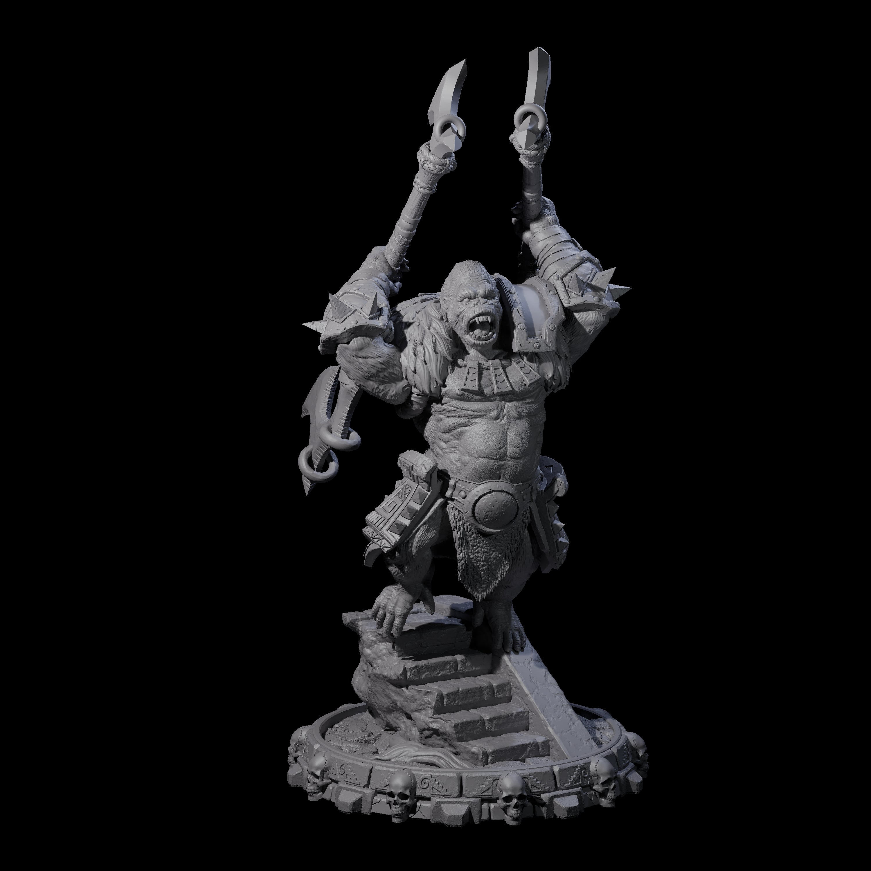 Swinging Hadozee E Miniature for Dungeons and Dragons, Pathfinder or other TTRPGs
