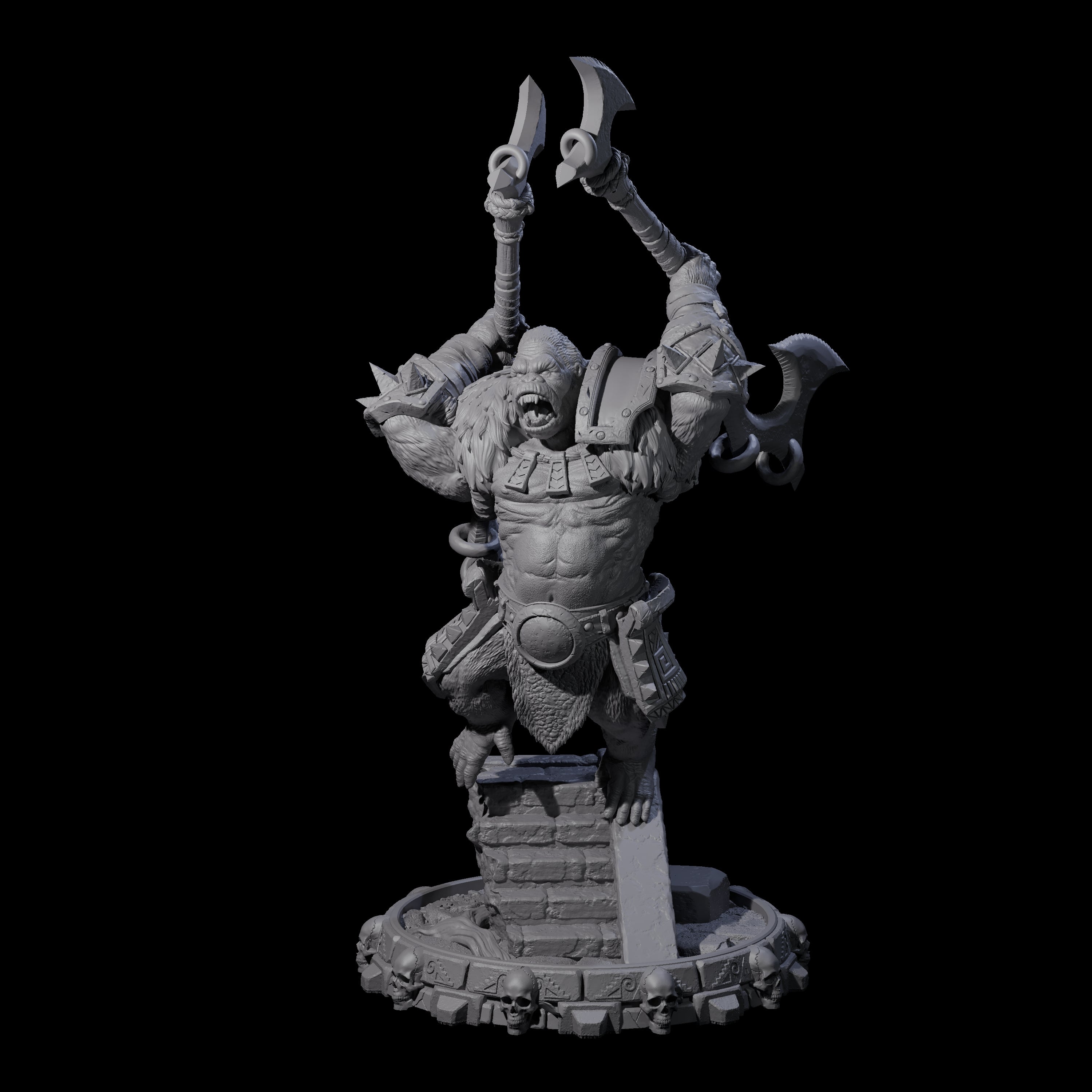 Swinging Hadozee E Miniature for Dungeons and Dragons, Pathfinder or other TTRPGs
