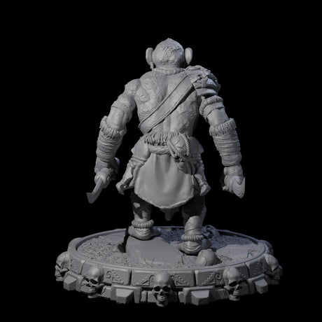 Swinging Hadozee G Miniature for Dungeons and Dragons, Pathfinder or other TTRPGs