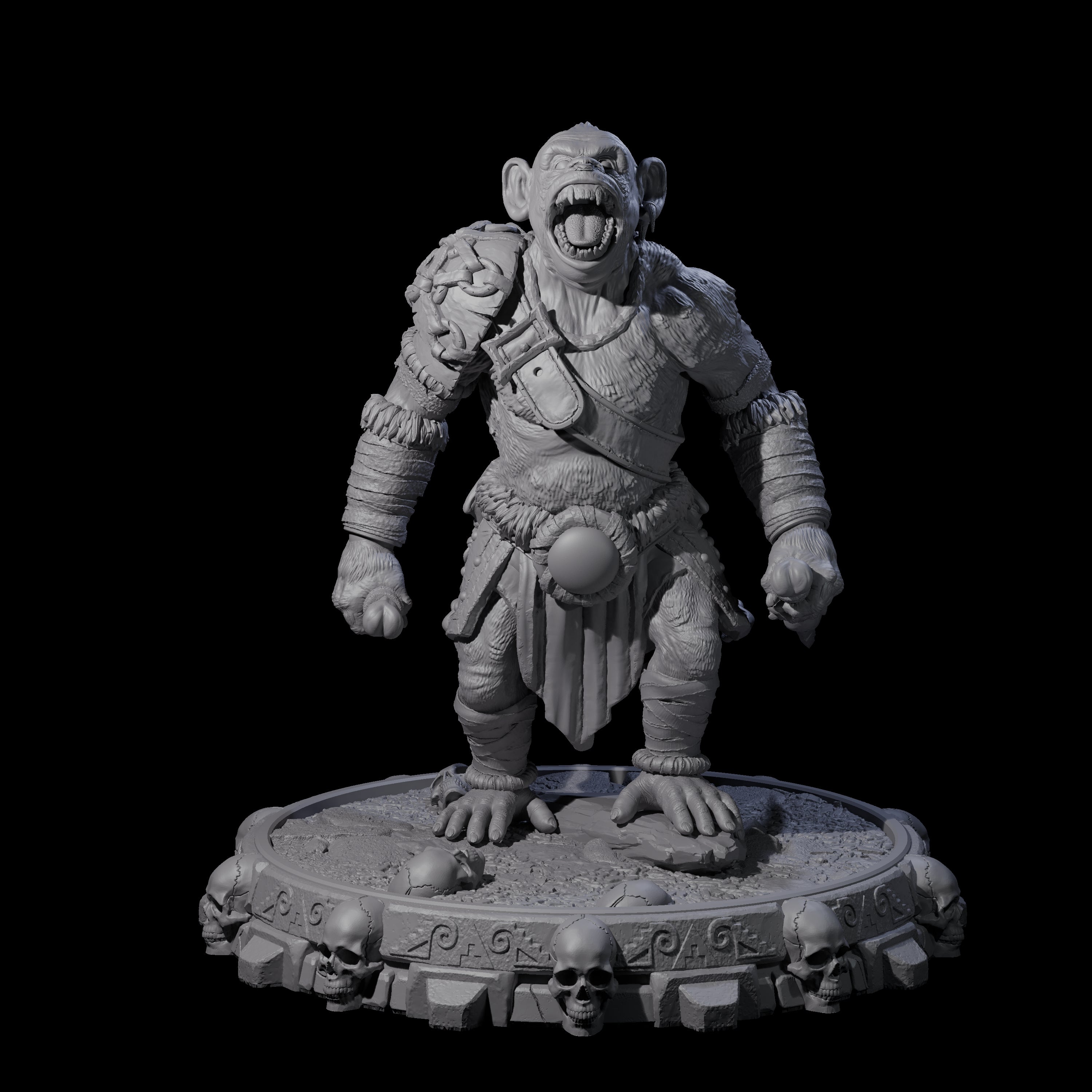 Swinging Hadozee G Miniature for Dungeons and Dragons, Pathfinder or other TTRPGs