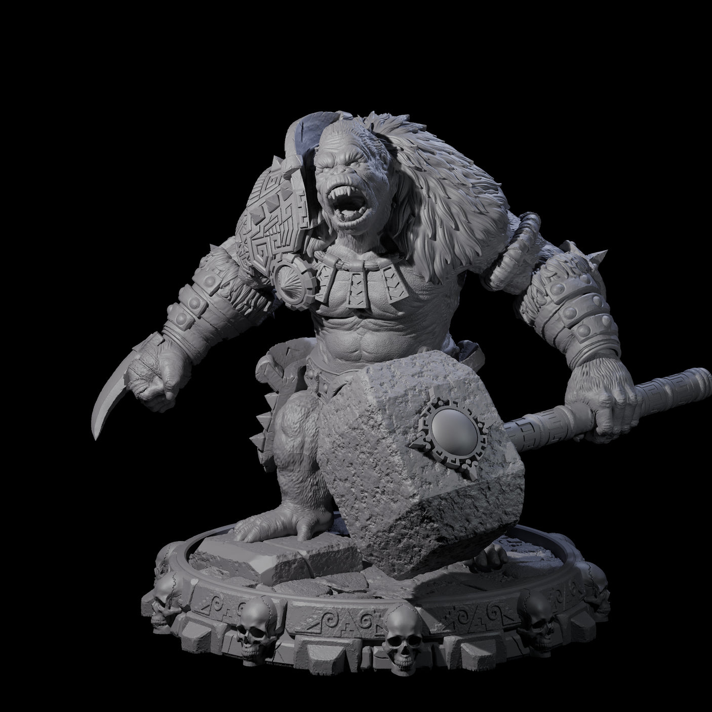 Swinging Hadozee H Miniature for Dungeons and Dragons, Pathfinder or other TTRPGs