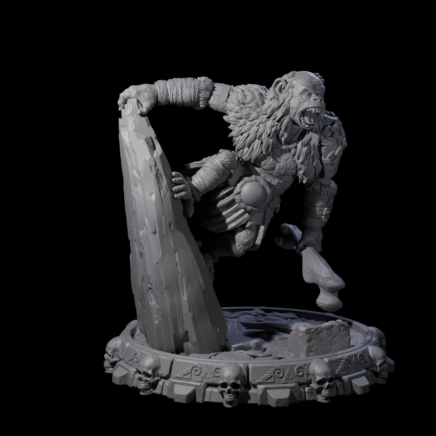 Swinging Hadozee J Miniature for Dungeons and Dragons, Pathfinder or other TTRPGs