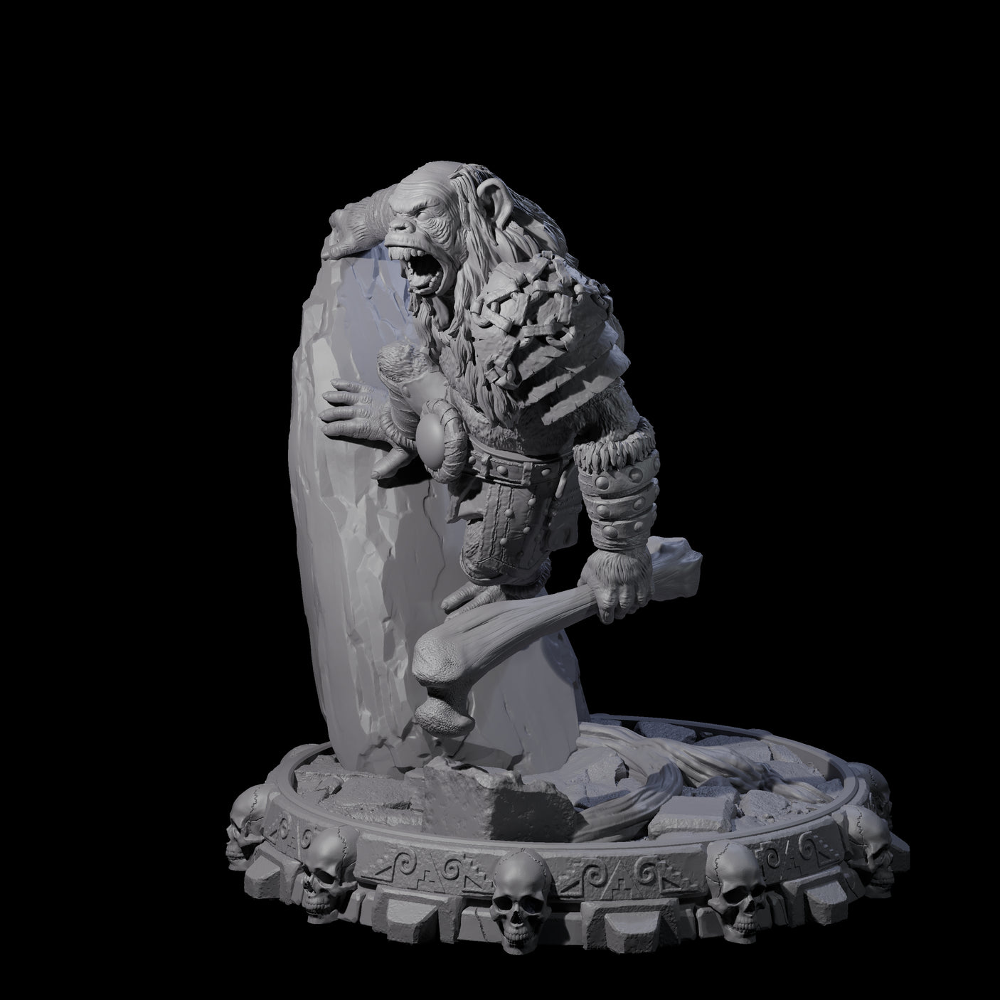 Swinging Hadozee J Miniature for Dungeons and Dragons, Pathfinder or other TTRPGs