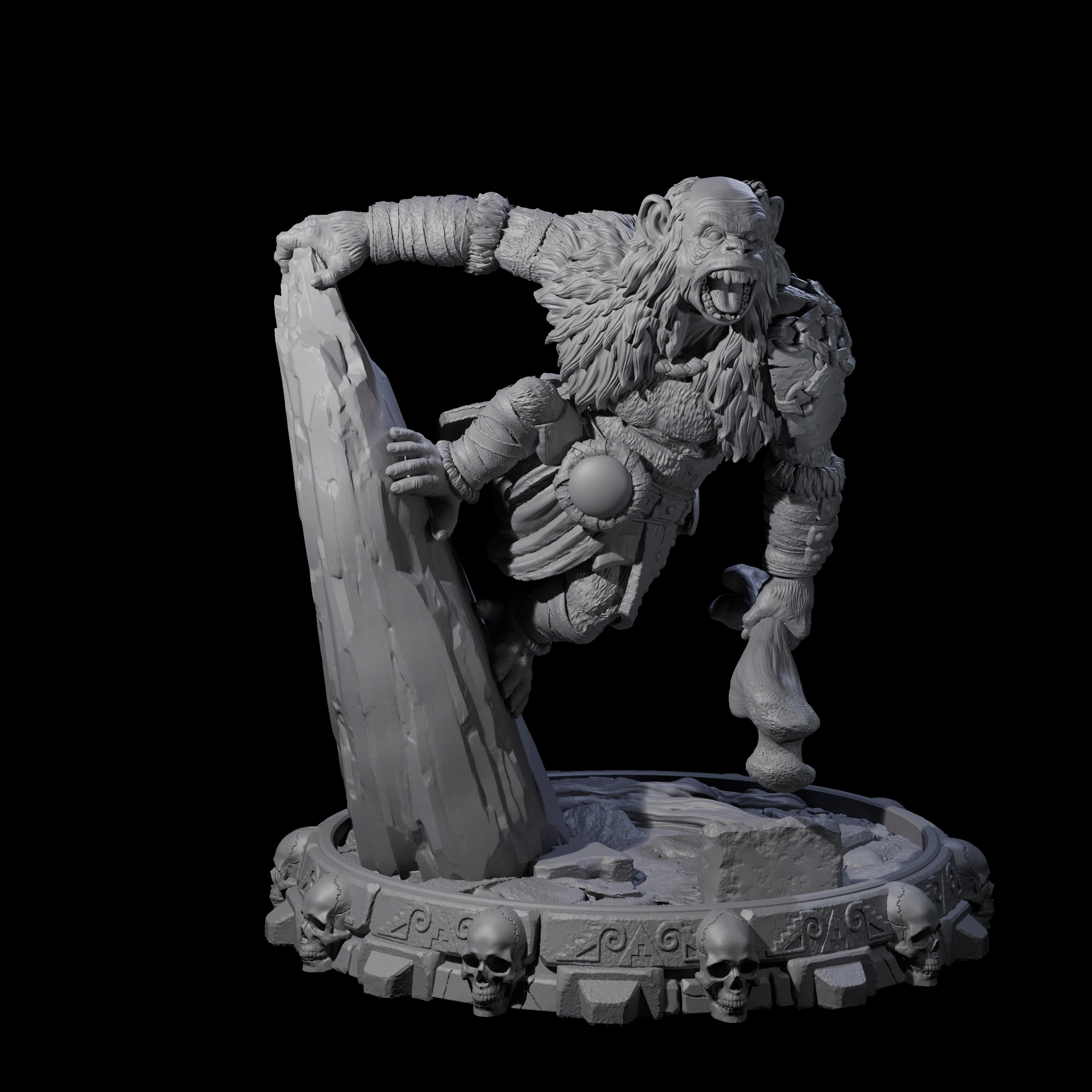 Swinging Hadozee J Miniature for Dungeons and Dragons, Pathfinder or other TTRPGs