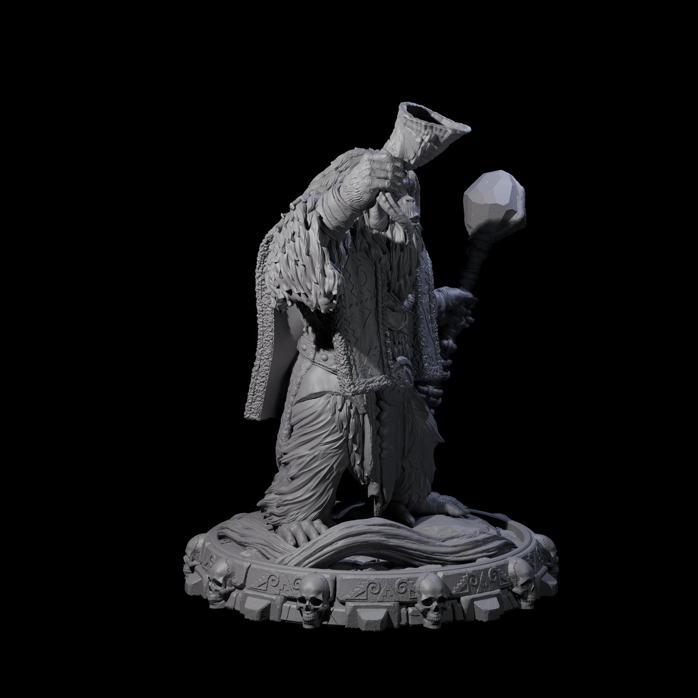 Swinging Hadozee K Miniature for Dungeons and Dragons, Pathfinder or other TTRPGs