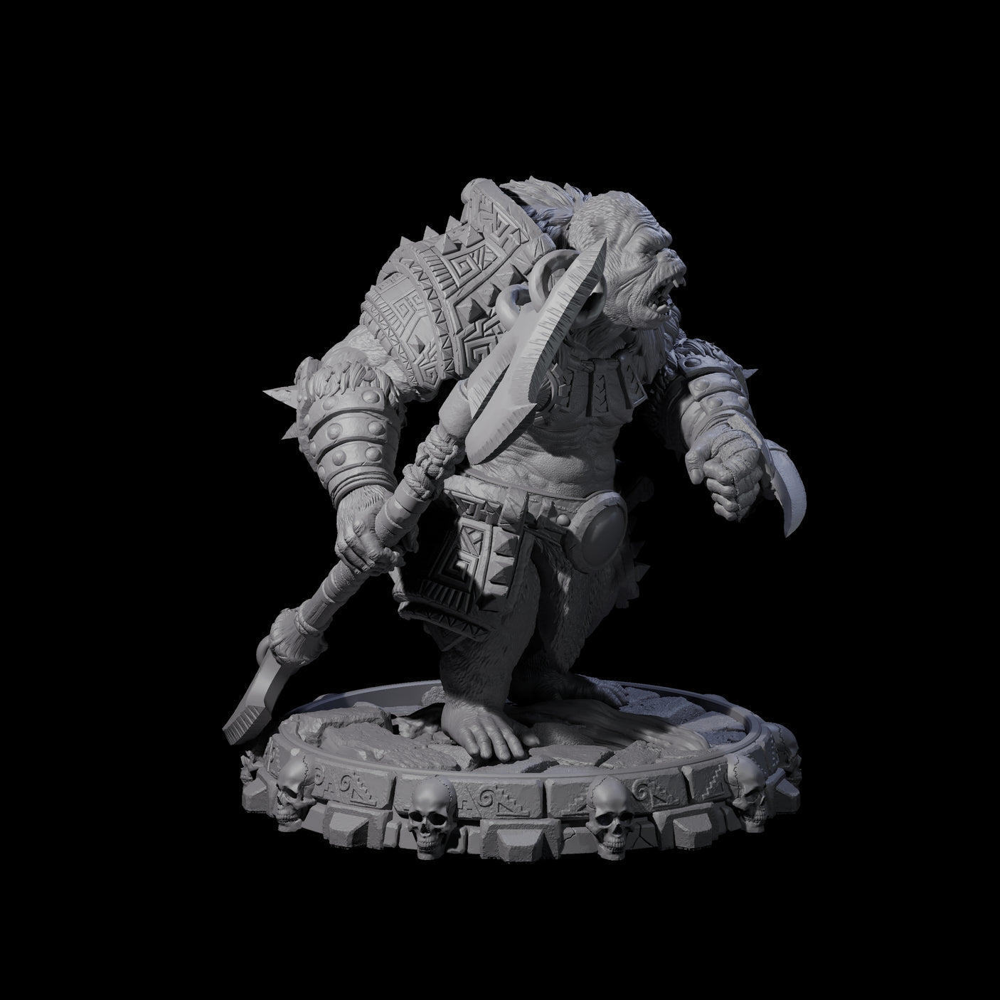 Swinging Hadozee M Miniature for Dungeons and Dragons, Pathfinder or other TTRPGs