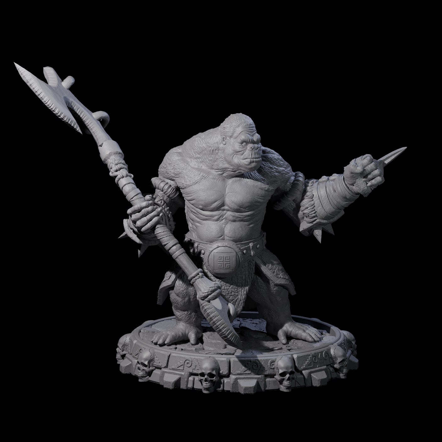 Swinging Hadozee Tribe Miniature for Dungeons and Dragons, Pathfinder or other TTRPGs