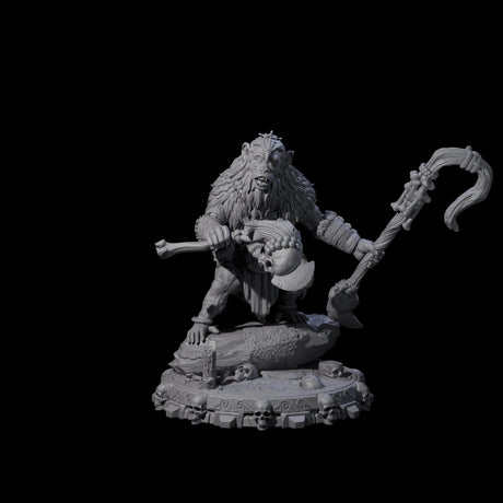 Swinging Hadozee Tribe Miniature for Dungeons and Dragons, Pathfinder or other TTRPGs