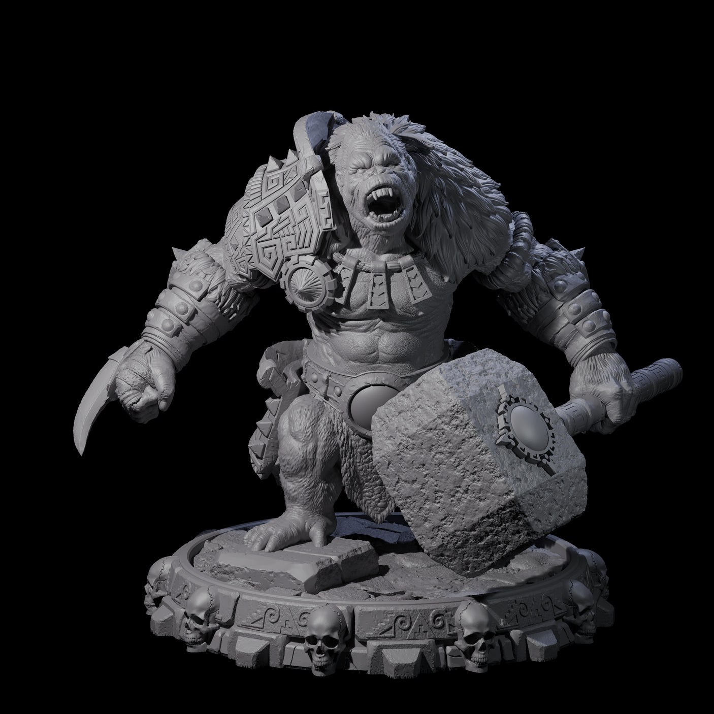 Swinging Hadozee Tribe Miniature for Dungeons and Dragons, Pathfinder or other TTRPGs
