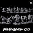 Swinging Hadozee Tribe Miniature for Dungeons and Dragons, Pathfinder or other TTRPGs