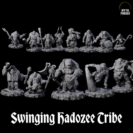 Swinging Hadozee Tribe Miniature for Dungeons and Dragons, Pathfinder or other TTRPGs