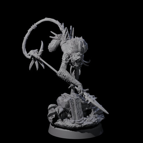 Swinging Hazodee Shaman A Miniature for Dungeons and Dragons, Pathfinder or other TTRPGs