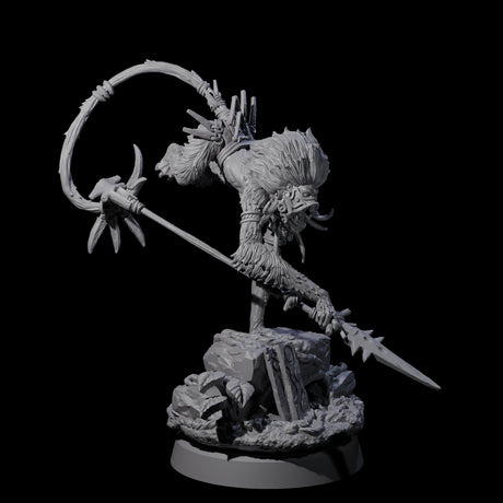 Swinging Hazodee Shaman A Miniature for Dungeons and Dragons, Pathfinder or other TTRPGs