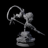 Swinging Hazodee Shaman A Miniature for Dungeons and Dragons, Pathfinder or other TTRPGs