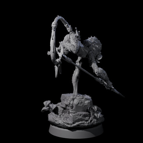 Swinging Hazodee Shaman A Miniature for Dungeons and Dragons, Pathfinder or other TTRPGs