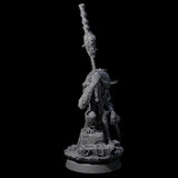 Swinging Hazodee Shaman B Miniature for Dungeons and Dragons, Pathfinder or other TTRPGs