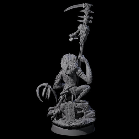 Swinging Hazodee Shaman B Miniature for Dungeons and Dragons, Pathfinder or other TTRPGs
