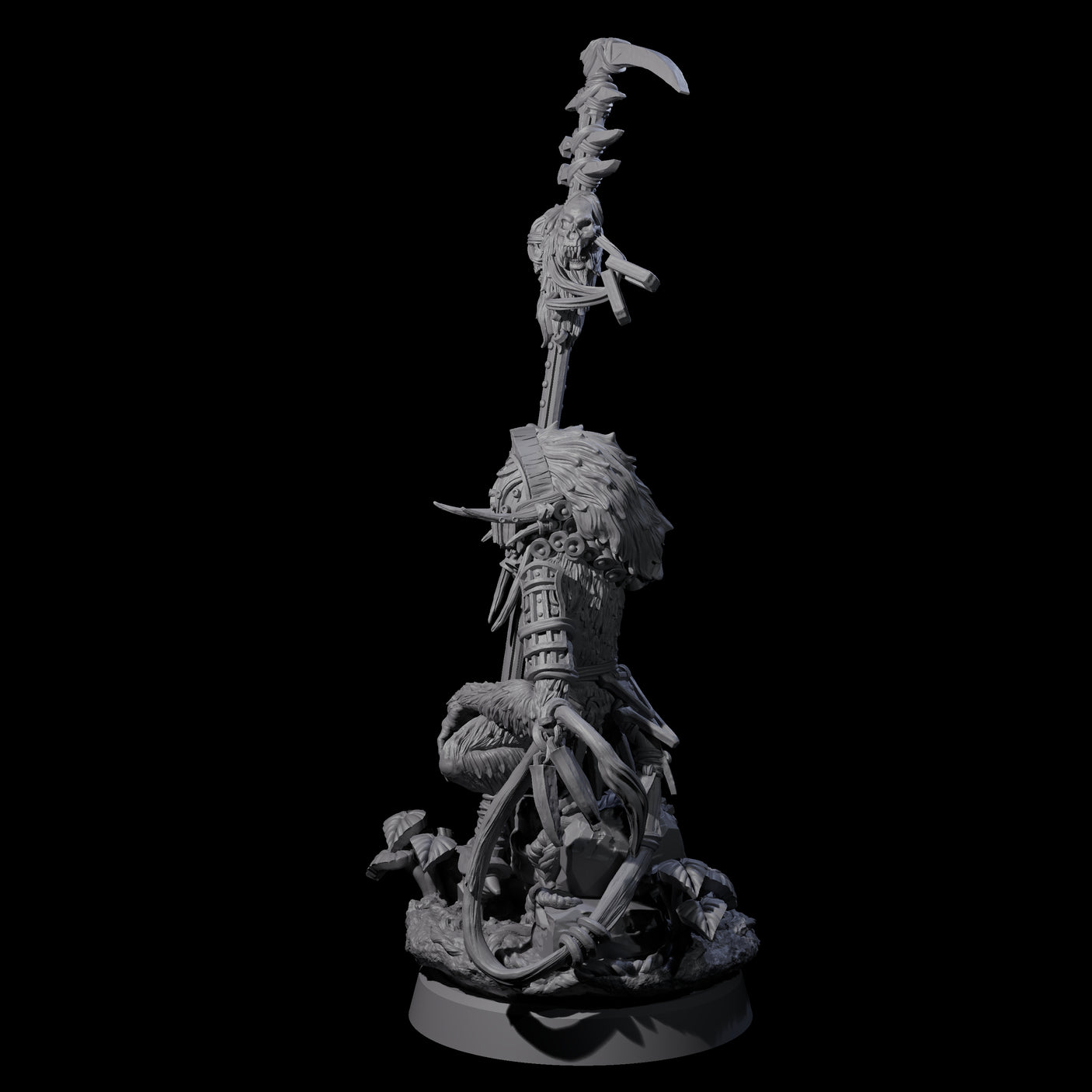 Swinging Hazodee Shaman B Miniature for Dungeons and Dragons, Pathfinder or other TTRPGs