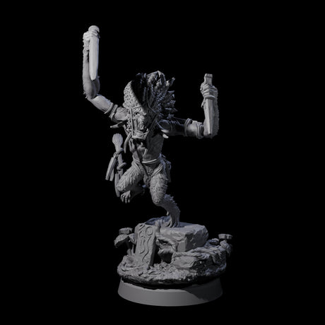 Swinging Hazodee Shaman C Miniature for Dungeons and Dragons, Pathfinder or other TTRPGs