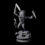 Swinging Hazodee Shaman C Miniature for Dungeons and Dragons, Pathfinder or other TTRPGs