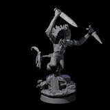 Swinging Hazodee Shaman C Miniature for Dungeons and Dragons, Pathfinder or other TTRPGs