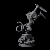 Swinging Hazodee Shaman C Miniature for Dungeons and Dragons, Pathfinder or other TTRPGs