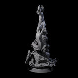 Swinging Hazodee Shaman D Miniature for Dungeons and Dragons, Pathfinder or other TTRPGs