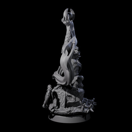 Swinging Hazodee Shaman D Miniature for Dungeons and Dragons, Pathfinder or other TTRPGs
