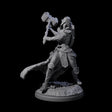 Swinging Holy Elf Cleric Miniature for Dungeons and Dragons, Pathfinder or other TTRPGs