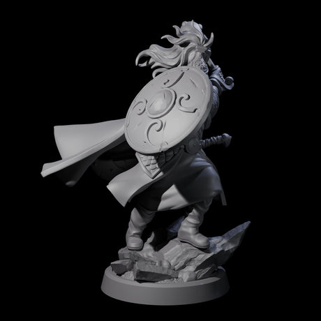 Swinging Mace Fighter Miniature for Dungeons and Dragons, Pathfinder or other TTRPGs