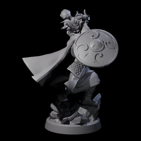 Swinging Mace Fighter Miniature for Dungeons and Dragons, Pathfinder or other TTRPGs