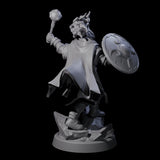 Swinging Mace Fighter Miniature for Dungeons and Dragons, Pathfinder or other TTRPGs