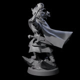 Swinging Mace Fighter Miniature for Dungeons and Dragons, Pathfinder or other TTRPGs