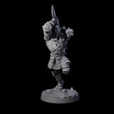 Swinging Mega Axe Barbarian Miniature for Dungeons and Dragons, Pathfinder or other TTRPGs