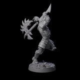 Swinging Mega Axe Barbarian Miniature for Dungeons and Dragons, Pathfinder or other TTRPGs