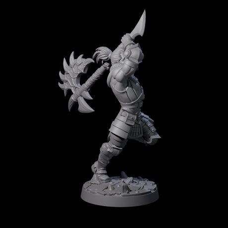 Swinging Mega Axe Barbarian Miniature for Dungeons and Dragons, Pathfinder or other TTRPGs