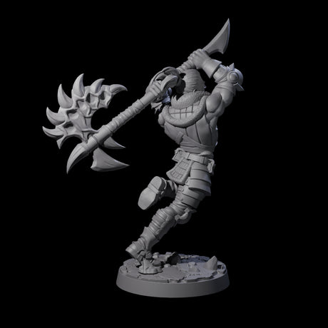 Swinging Mega Axe Barbarian Miniature for Dungeons and Dragons, Pathfinder or other TTRPGs