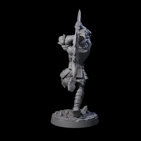 Swinging Mega Axe Barbarian Miniature for Dungeons and Dragons, Pathfinder or other TTRPGs