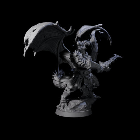 Swinging Scaled Dragonborn Warlord Miniature for Dungeons and Dragons, Pathfinder or other TTRPGs