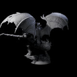 Swinging Scaled Dragonborn Warlord Miniature for Dungeons and Dragons, Pathfinder or other TTRPGs