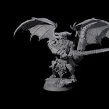Swinging Scaled Dragonborn Warlord Miniature for Dungeons and Dragons, Pathfinder or other TTRPGs