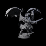 Swinging Scaled Dragonborn Warlord Miniature for Dungeons and Dragons, Pathfinder or other TTRPGs